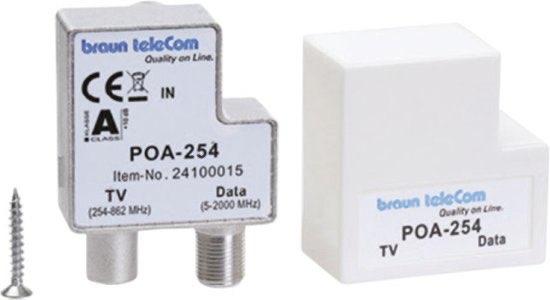 Braun data/tv splitter POA-254, Ophalen of Verzenden, Nieuw, Minder dan 2 meter, Overige kabels