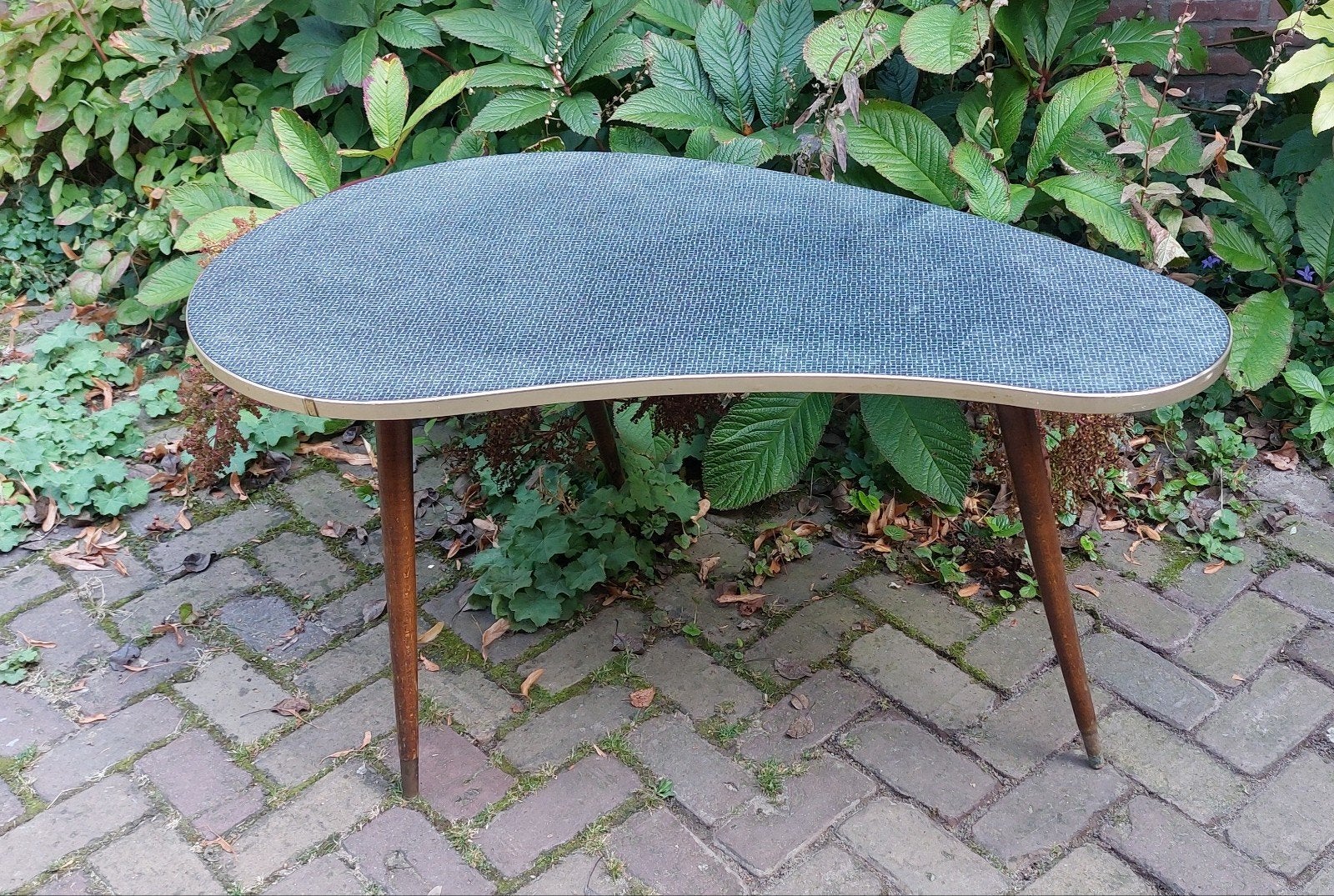 Vintage bijzettafel met organische vorm, Ophalen of Verzenden