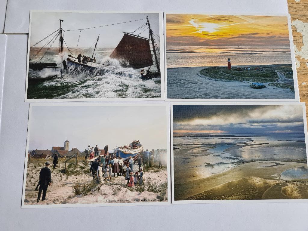 7544 knrm redders op zee .. 4 Kaarten niet gelopen, Verzenden, 1980 tot heden