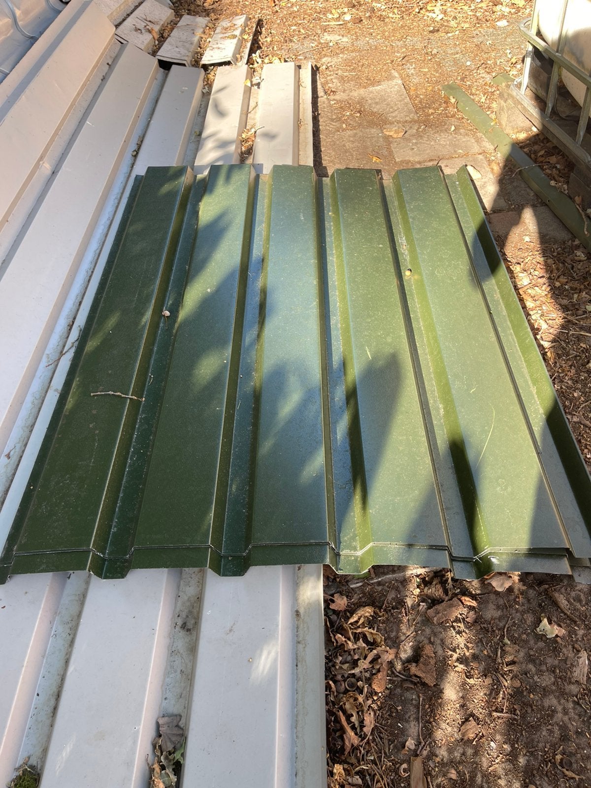 Nieuwe damwand platen groen, Ophalen of Verzenden, Zo goed als nieuw