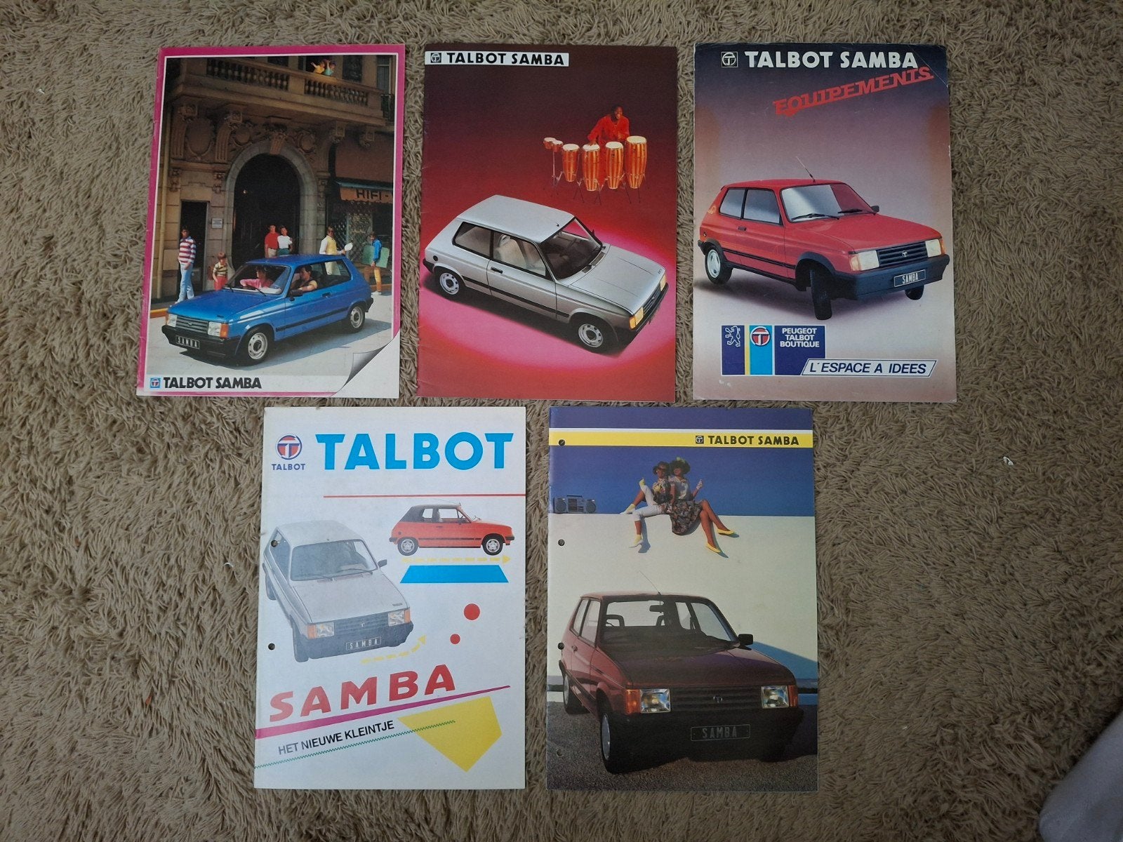 lot autofolders Talbot Samba, Verzenden, Zo goed als nieuw, Overige merken