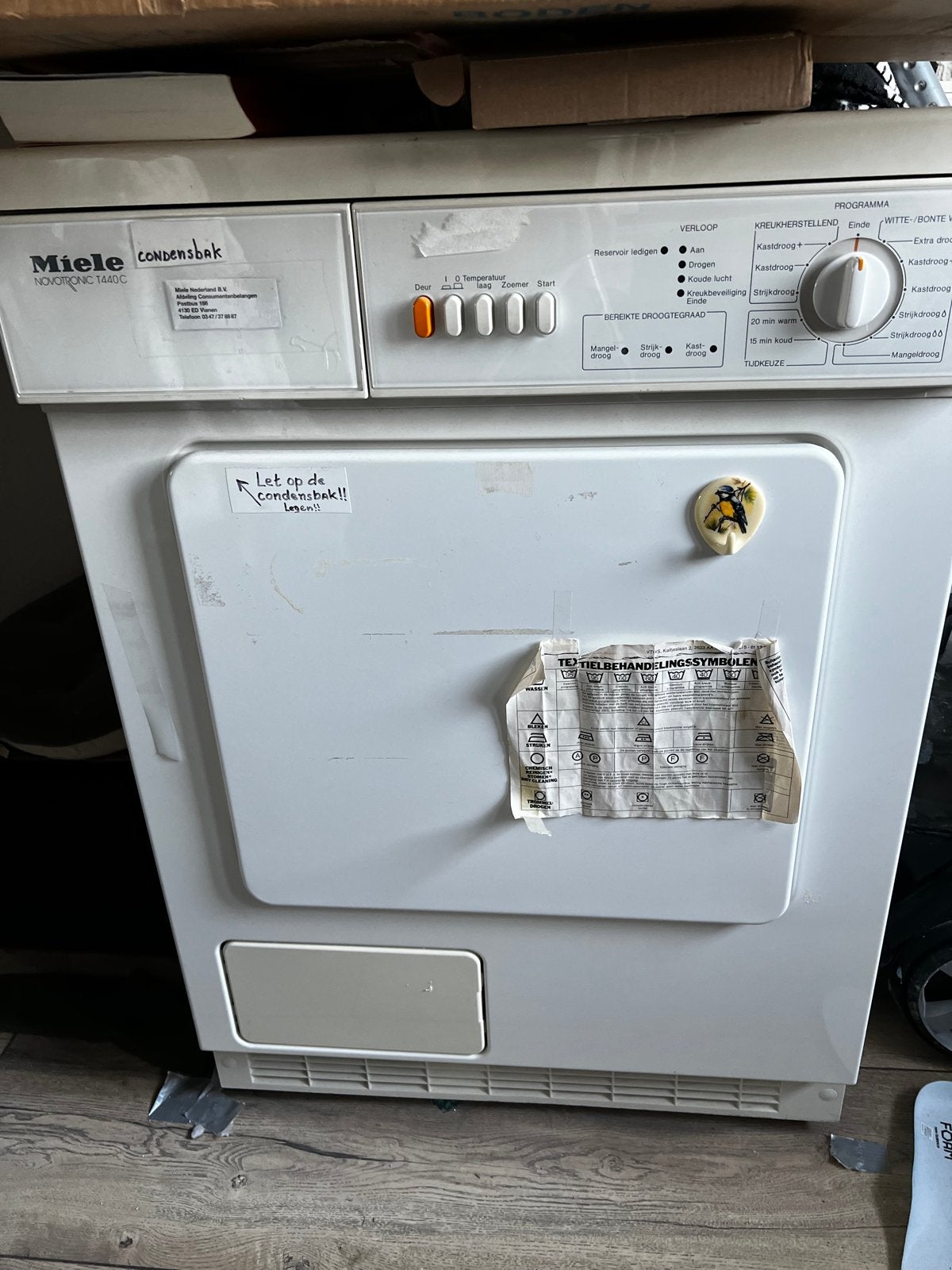 Miele Condensdroger - Goede Staat, Witgoed en Apparatuur, Wasdrogers, Ophalen, 6 tot 8 kg, Gebruikt, Voorlader