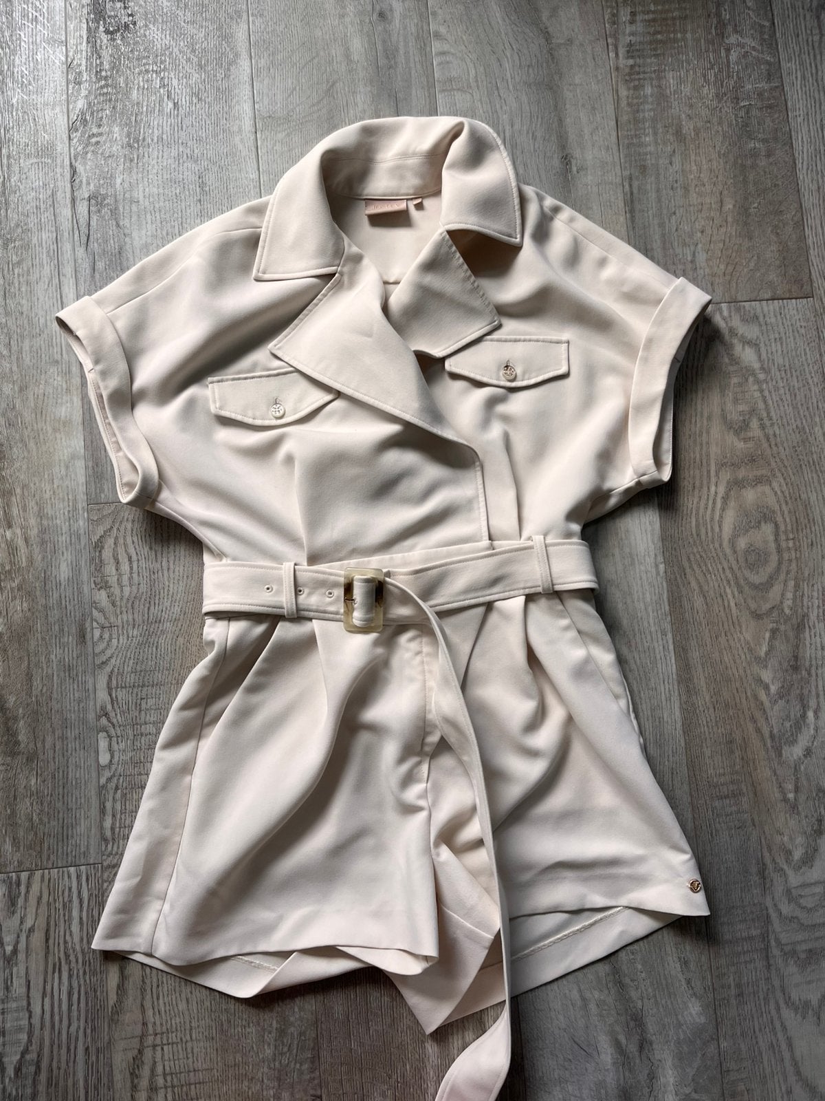 Josh V playsuit maat L ZGAN, Ophalen of Verzenden, Zo goed als nieuw, Maat 42/44 (L), Beige