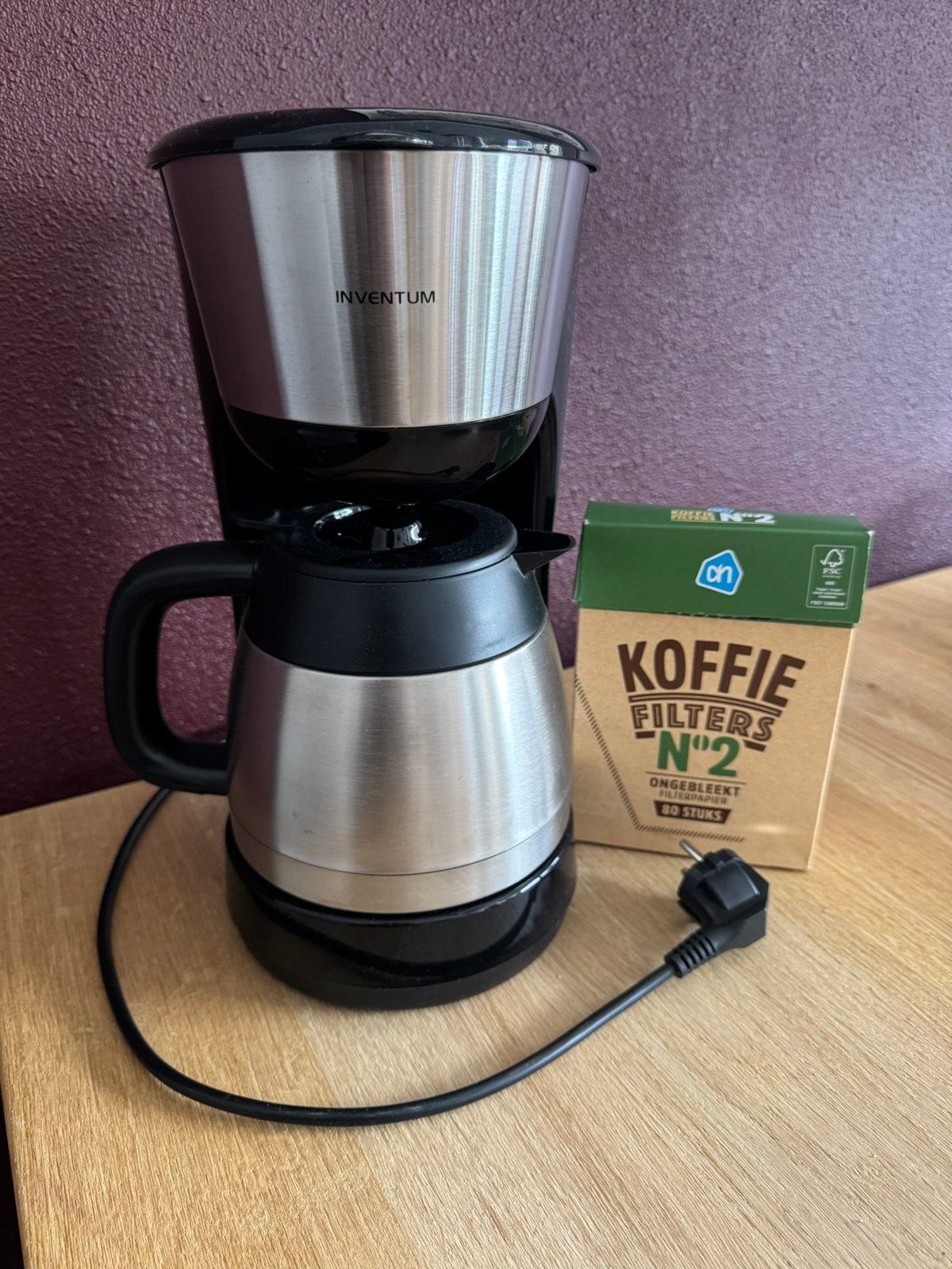 Inventum Koffiezetapparaat met Thermoskan, Ophalen of Verzenden, Zo goed als nieuw, Koffiemachine
