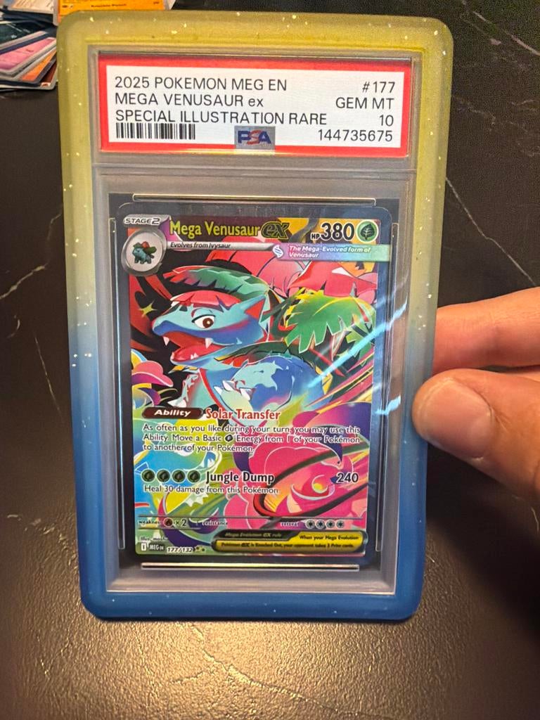Pokémon Mega Venusaur ex 2025 PSA 10 GEM MT, Ophalen of Verzenden, Nieuw, Losse kaart