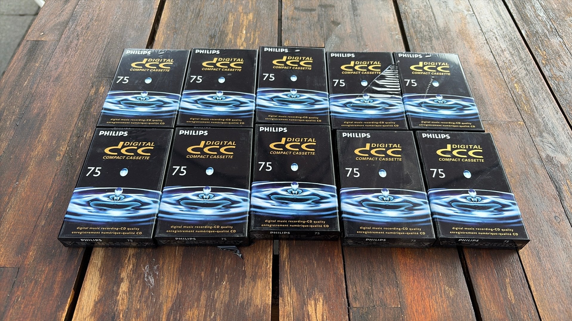 Philips digital DCC 75 compact cassette nieuw 10 stuks, Ophalen of Verzenden, Nieuw in verpakking, Overige genres, 2 t/m 25 bandjes