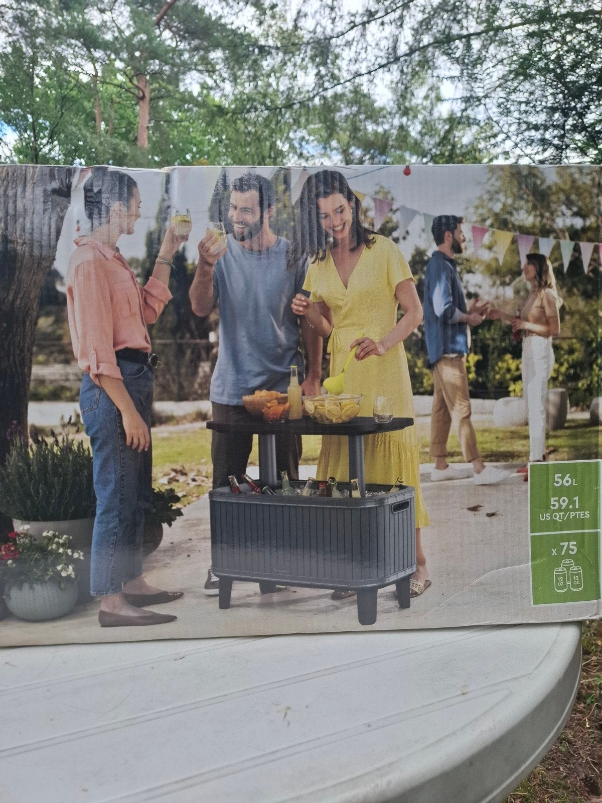 2in1 koelbox en bijzet tafel, Ophalen, Nieuw