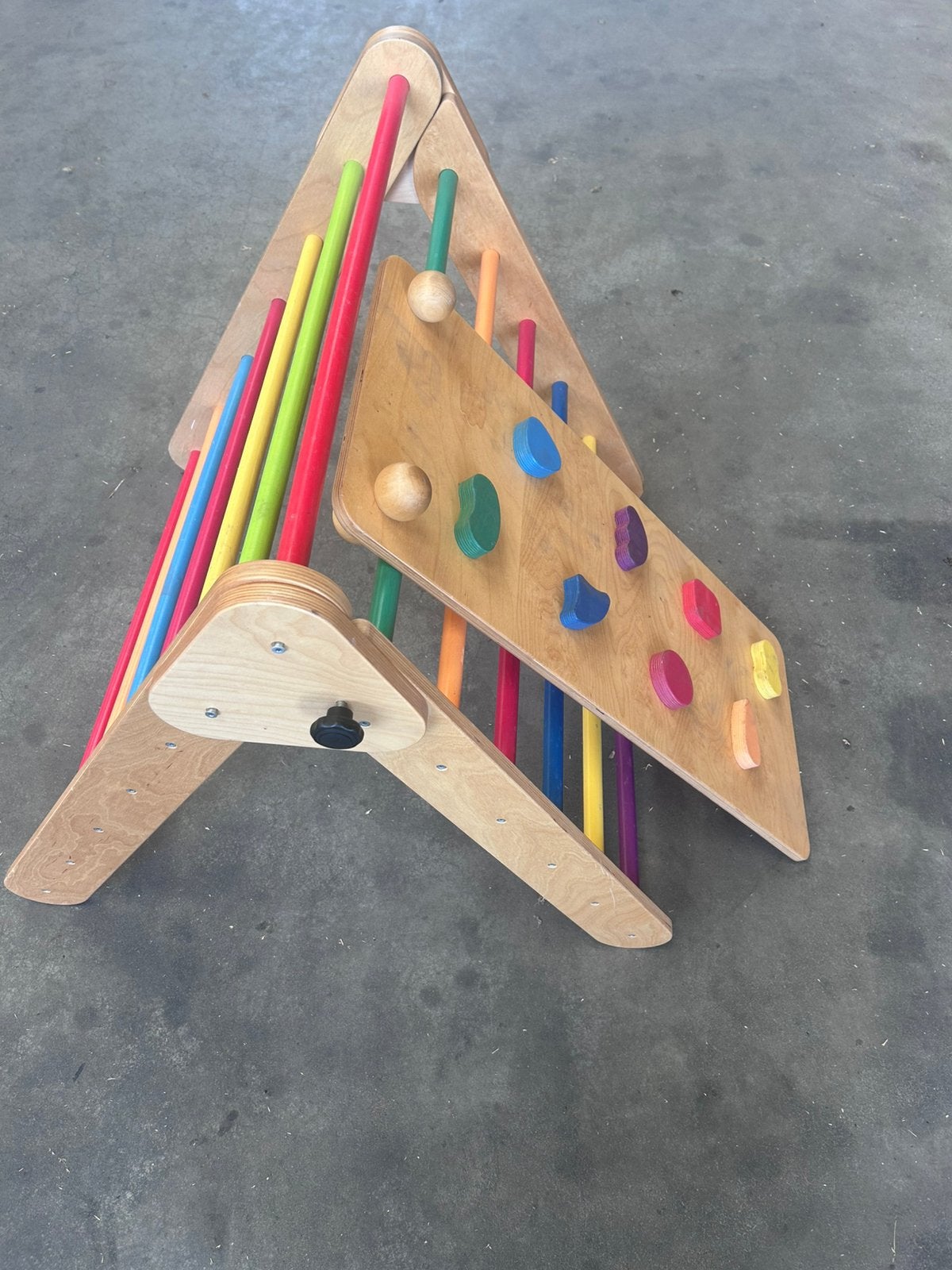 Pikler klimrek kleur glijbaan hout montessori speeltoestel, Ophalen, Zo goed als nieuw