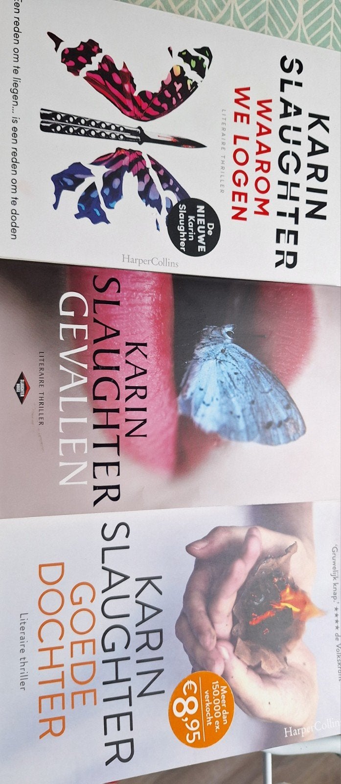 Karin Slaughter boeken: Waarom We Logen, Gevallen, Dochter, Boeken, Ophalen, Gelezen, Karin Slaughter, Nederland