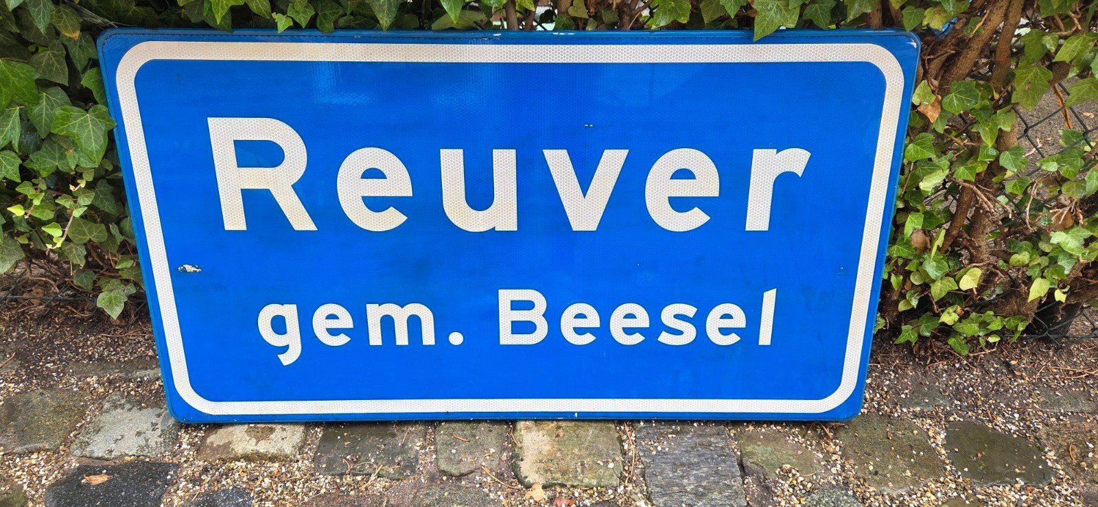 Verkeersbord Reuver gem. Beesel - 95x52 cm, Ophalen