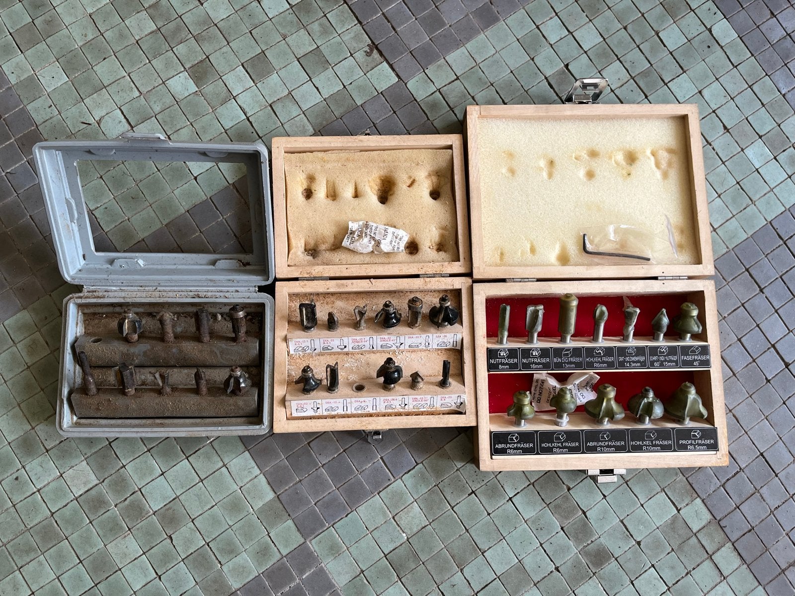 Bovenfrezenset in diverse kistjes, Ophalen of Verzenden, Gebruikt, Overige typen