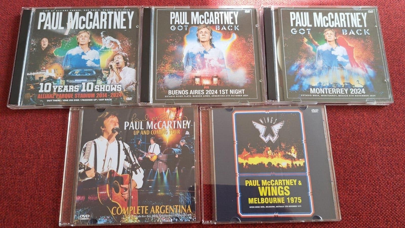Paul McCartney live DVD's (The Beatles), Alle leeftijden, Ophalen of Verzenden, Zo goed als nieuw