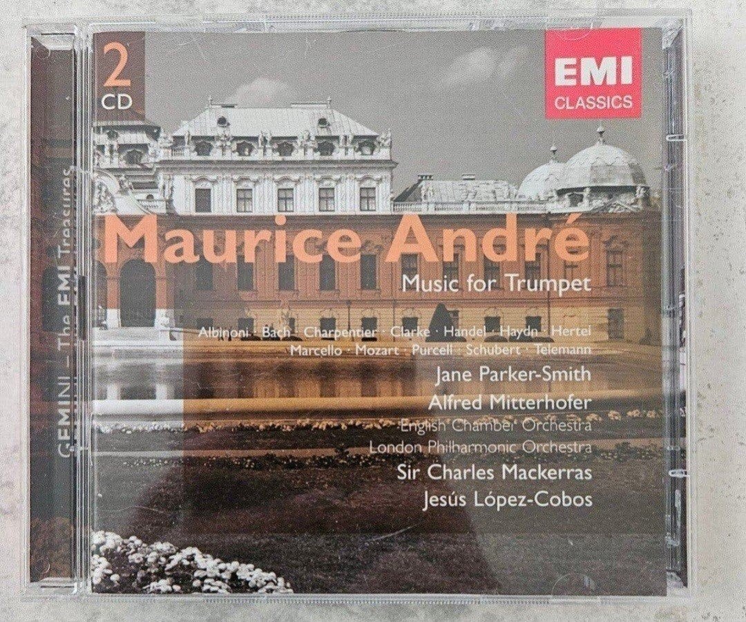 2CD Maurice André – Music for Trumpet (EMI Classics Gemini), Cd's en Dvd's, Ophalen of Verzenden, Barok, Gebruikt, Overige typen