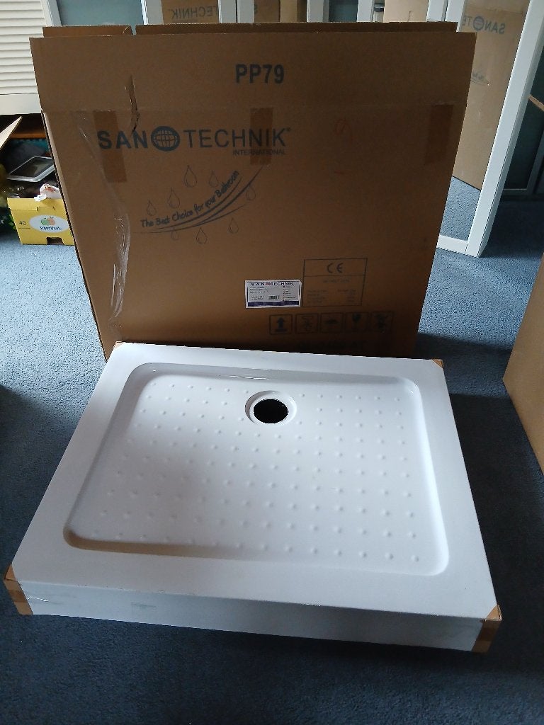 Sanotechnik Douchebak 70x90x12.5 cm - Nieuw in doos, Ophalen, Overige typen, Nieuw, 50 tot 100 cm