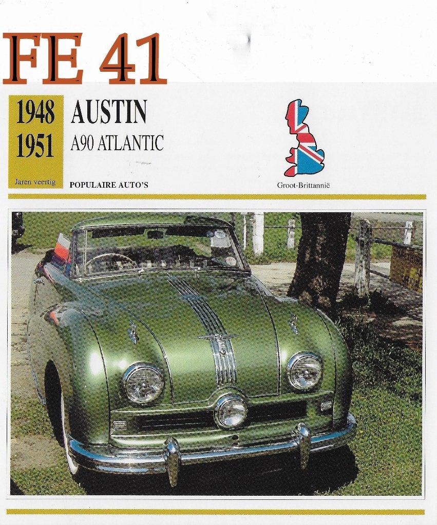 Fe41 autokaart austin a90 atlantic ( 1948 - 1951 ), Ophalen of Verzenden, Zo goed als nieuw, Auto's