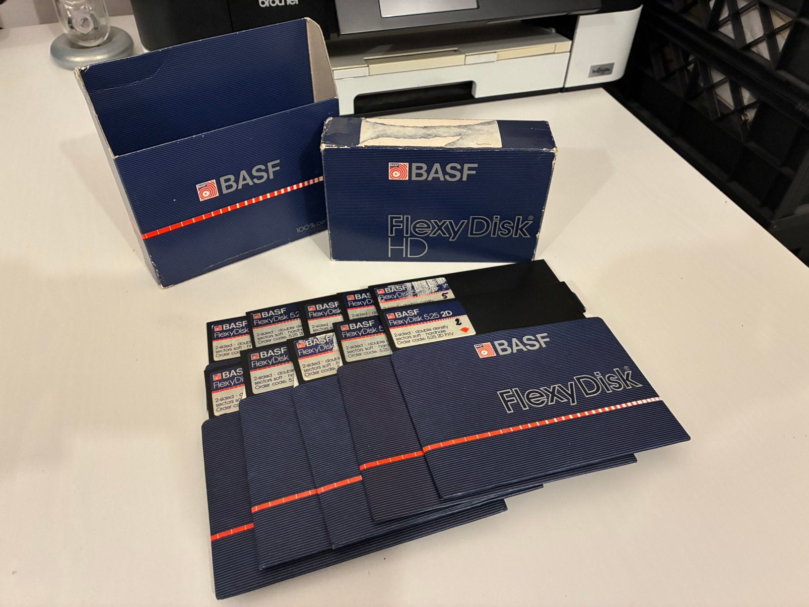 BasF 5,25” floppy disks DD, 360kB(!), Ophalen of Verzenden