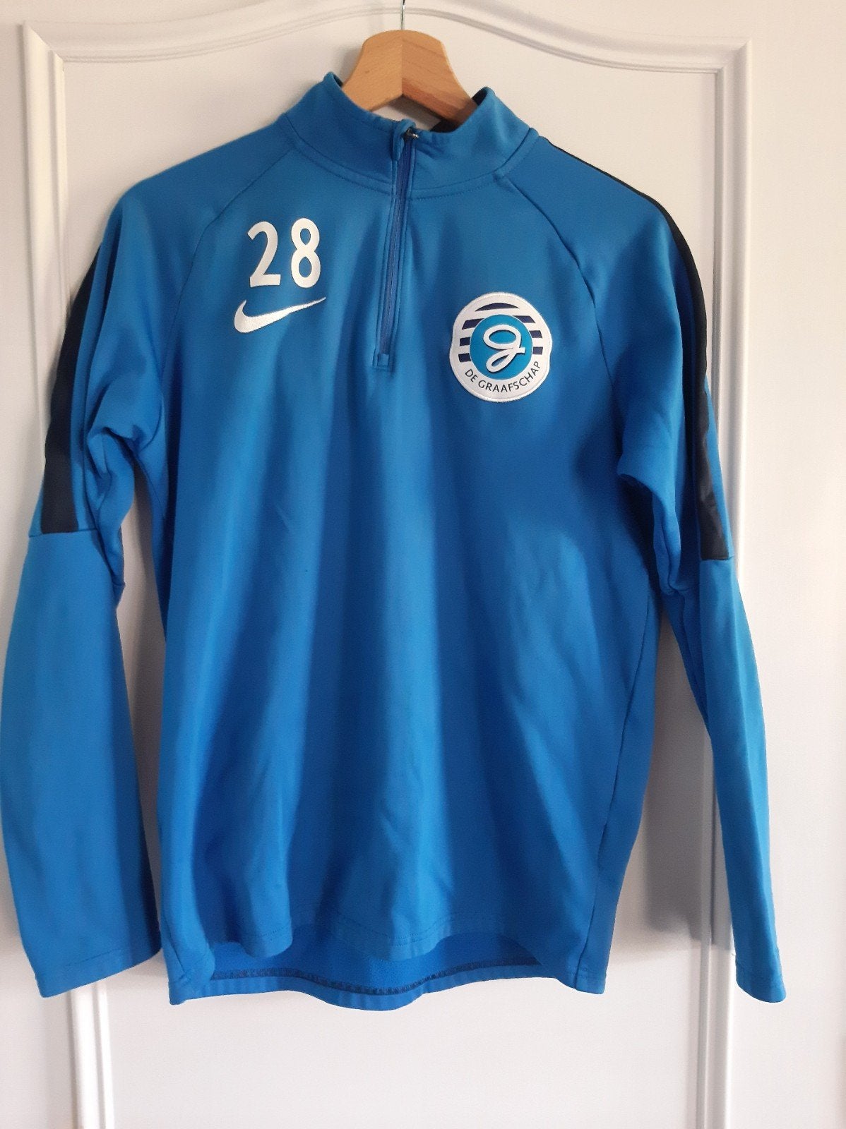 De Graafschap Voetbalshop trainingstrui maat S, Kleding | Heren, Blauw, Nike, Ophalen of Verzenden, Voetbal