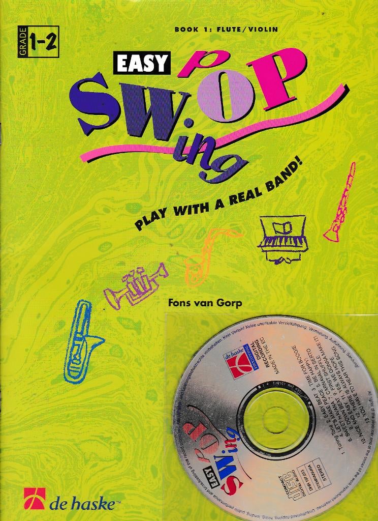Easy Pop Swing met CD Flute Oboe Violin ( 6746 ), Gebruikt, Verzenden, Viool of Altviool, Artiest of Componist