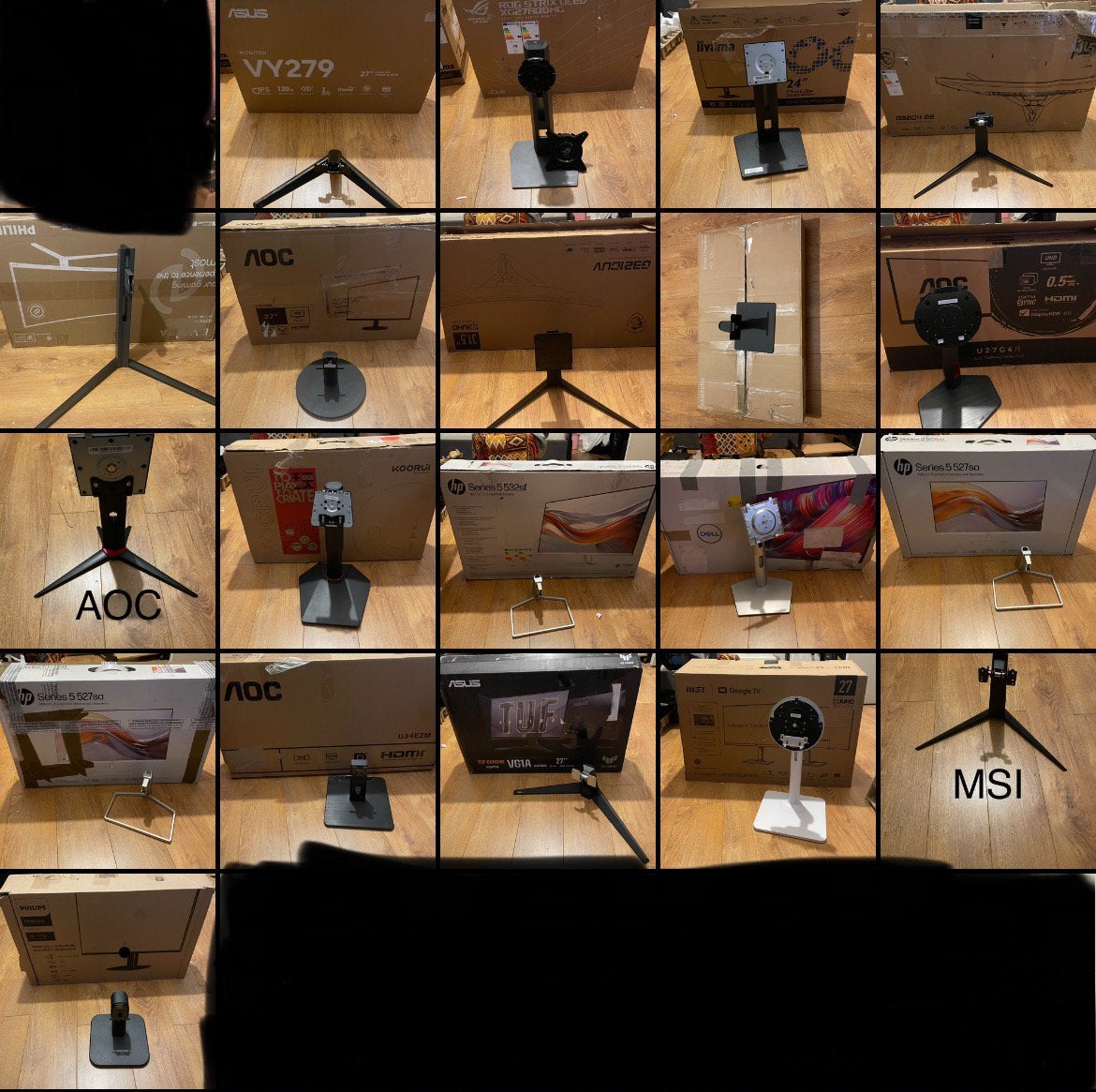 20 originele monitor standaards ALLES IN ÉÉN KOOP, Ophalen, Zo goed als nieuw, Overige typen, Onbekend
