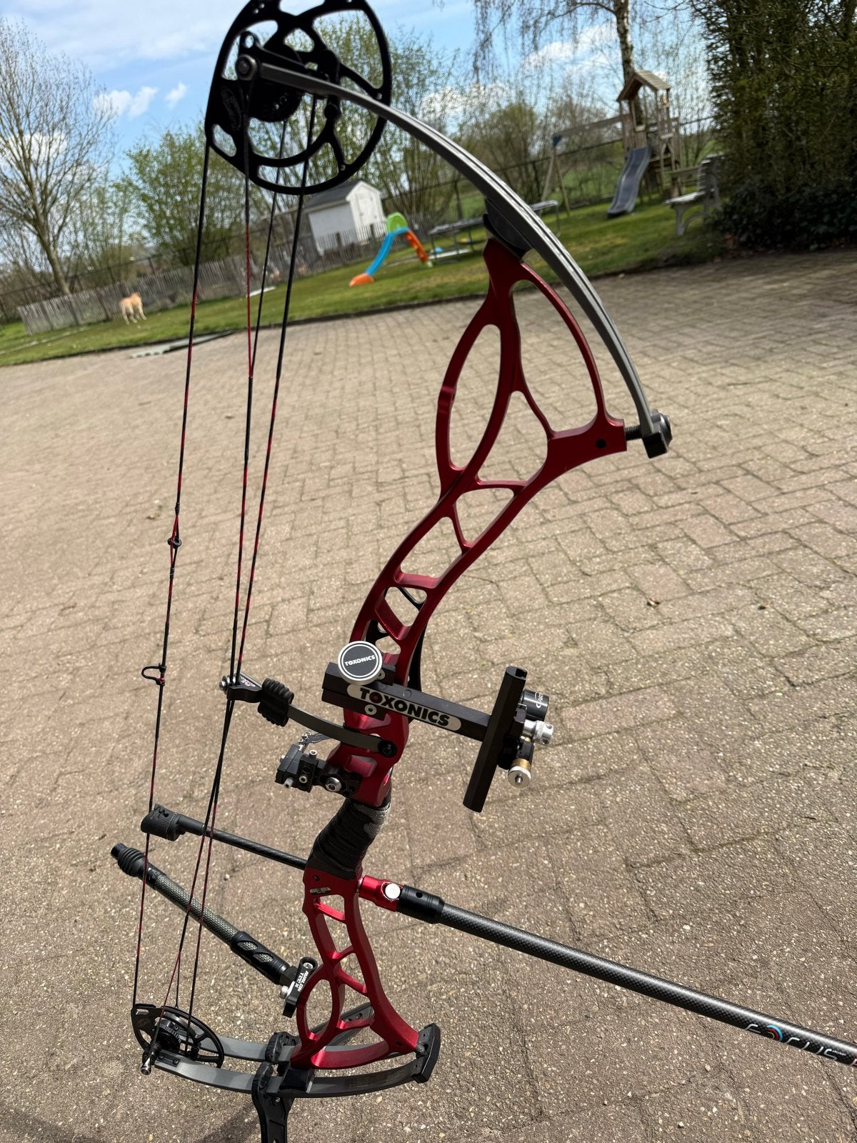 Complete Boogschietset: Toxonics Boog, Pijlen & Accessoires, Ophalen, Gebruikt