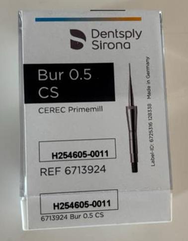 Dentsply Sirona Bur 0.5 CS CEREC Primemill (3 stuks), Ophalen of Verzenden, Nieuw