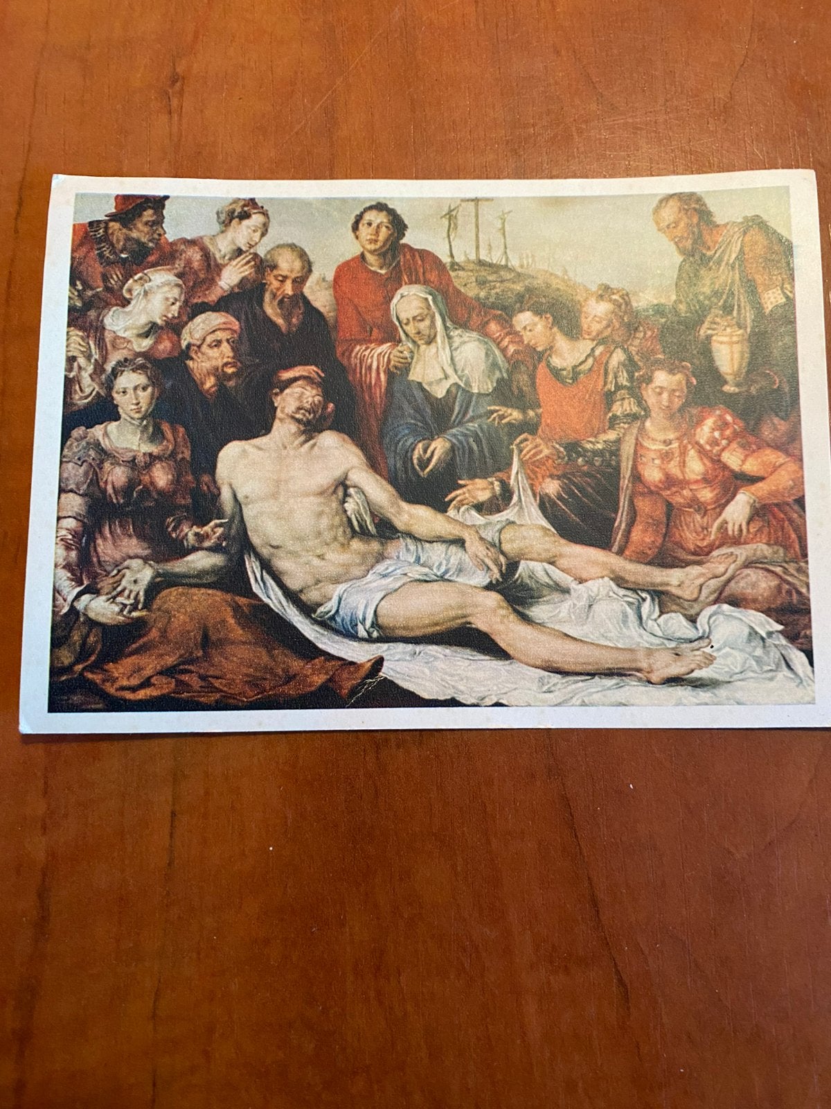 Afbeelding schilderij Graflegging uit Prinsenhof Delft, Ophalen of Verzenden