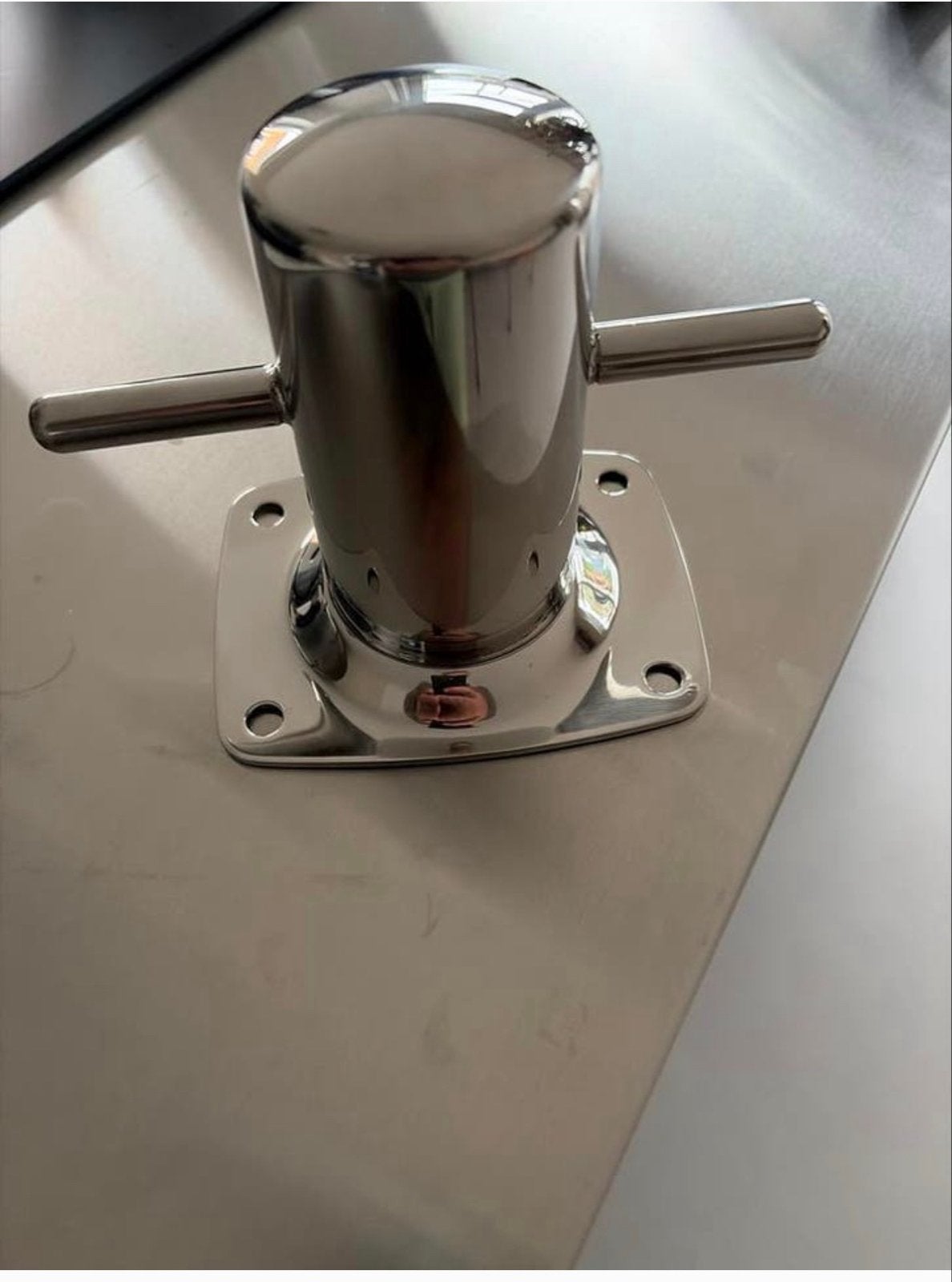 Set van 2 Nieuwe Glanzende Bolders 60mm voor Boot, Ophalen, Nieuw, Overige typen