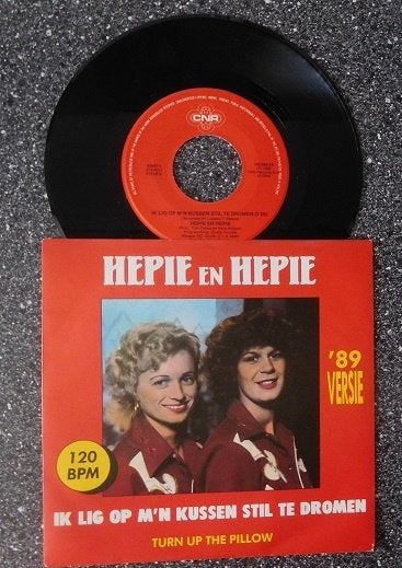 Hepie en Hepie - ik lig op m'n kussen stil te (vanaf € 1,50), Ophalen of Verzenden, Zo goed als nieuw, 7 inch, Pop