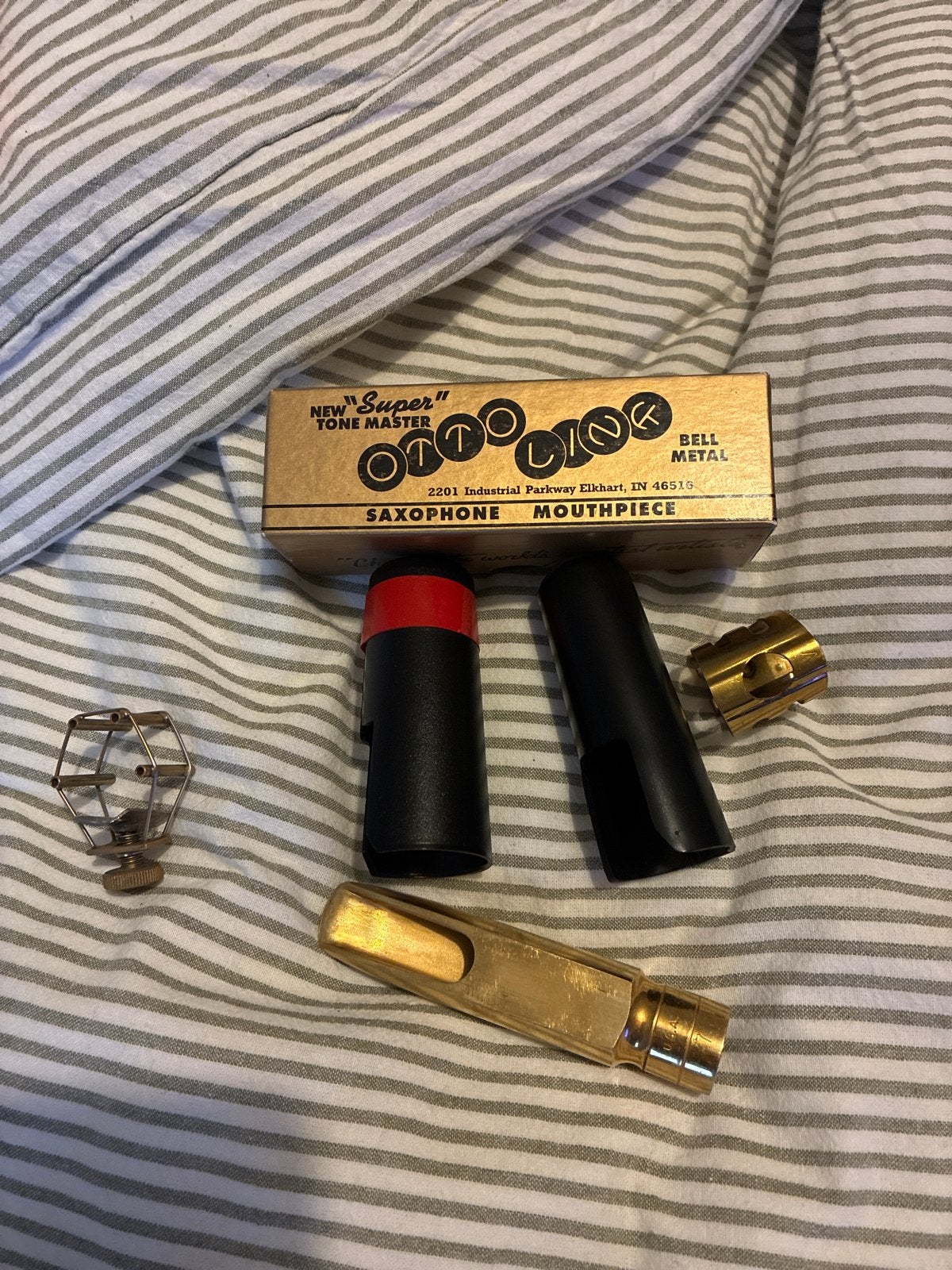 Tenor Sax mondstuk Super Tone Master Nr 7 met 2 rietbinders ...