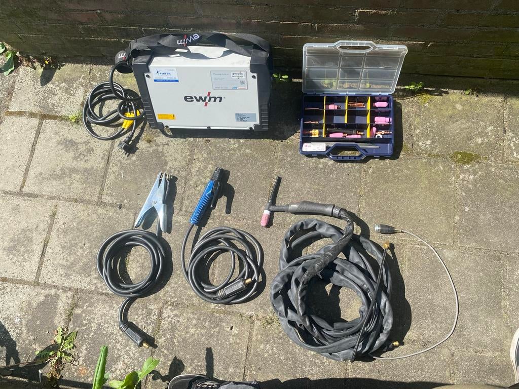 EWM Picotig 200 puls TG lasapparaat met accessoires, Ophalen, Gebruikt, 150 tot 250 ampère, Tig