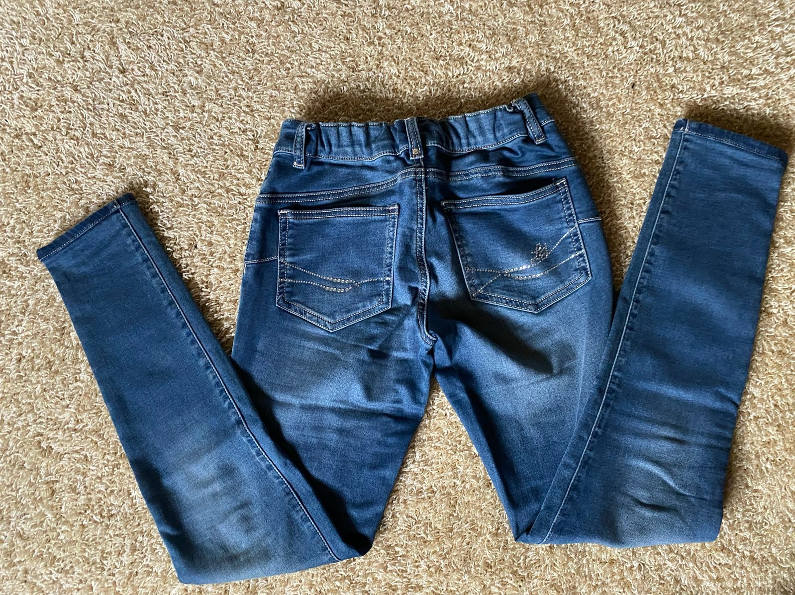 LIU JO jeans/spijker broek blauw strass mt. 14 (164/176), Ophalen of Verzenden, Zo goed als nieuw, Meisje, Broek