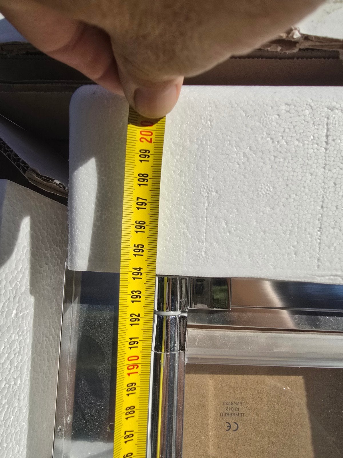 Vouw douchedeur chroom omkeerbare draairichting, Ophalen of Verzenden, Nieuw, Chroom, Douche