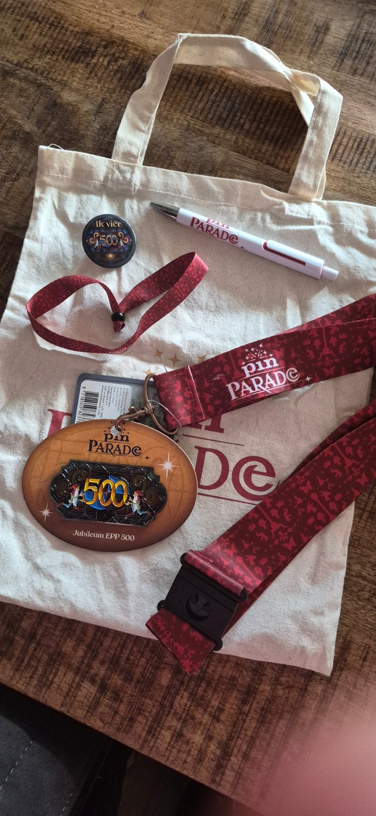 Efteling Pin Parade Jubileum EPP 500 set, Ophalen, Gebruikt, Overige typen