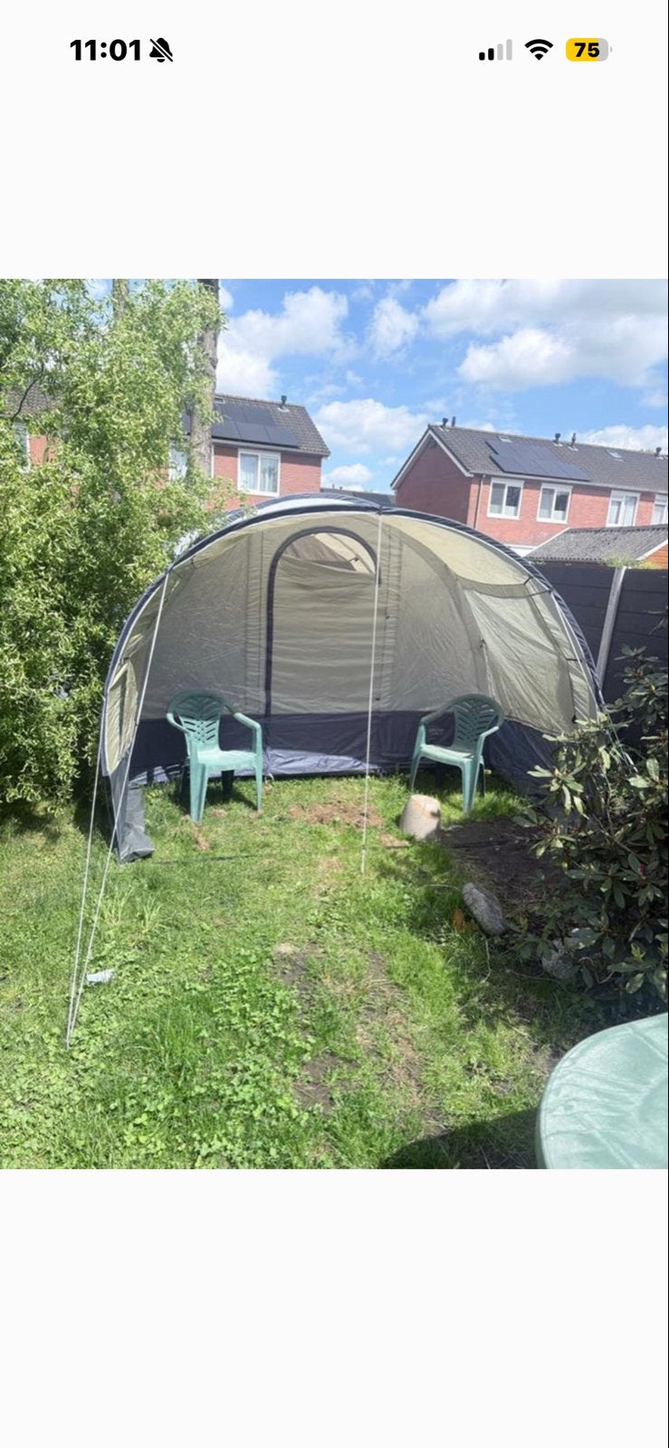 Ruime tunnel tent 4 persoons, Ophalen, Gebruikt, Tot en met 4
