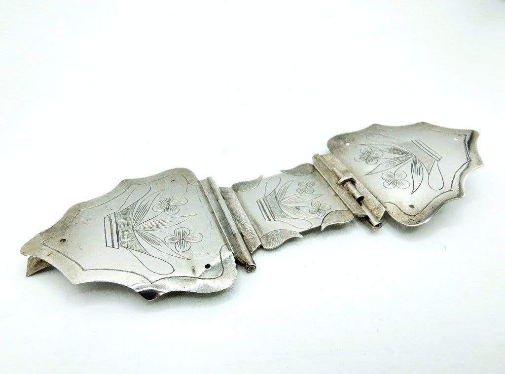 Zilveren bijbelslot, ca. 1870, Verzenden, Zilver