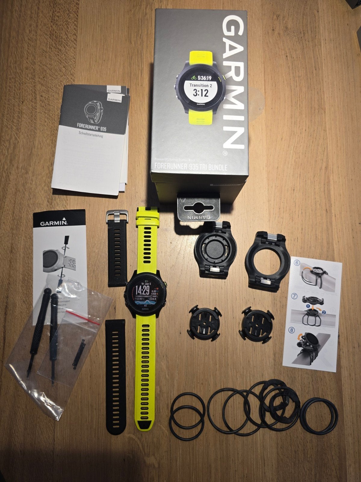 Garmin Forerunner 935 tri bundle, Ophalen of Verzenden, Zwart, Android