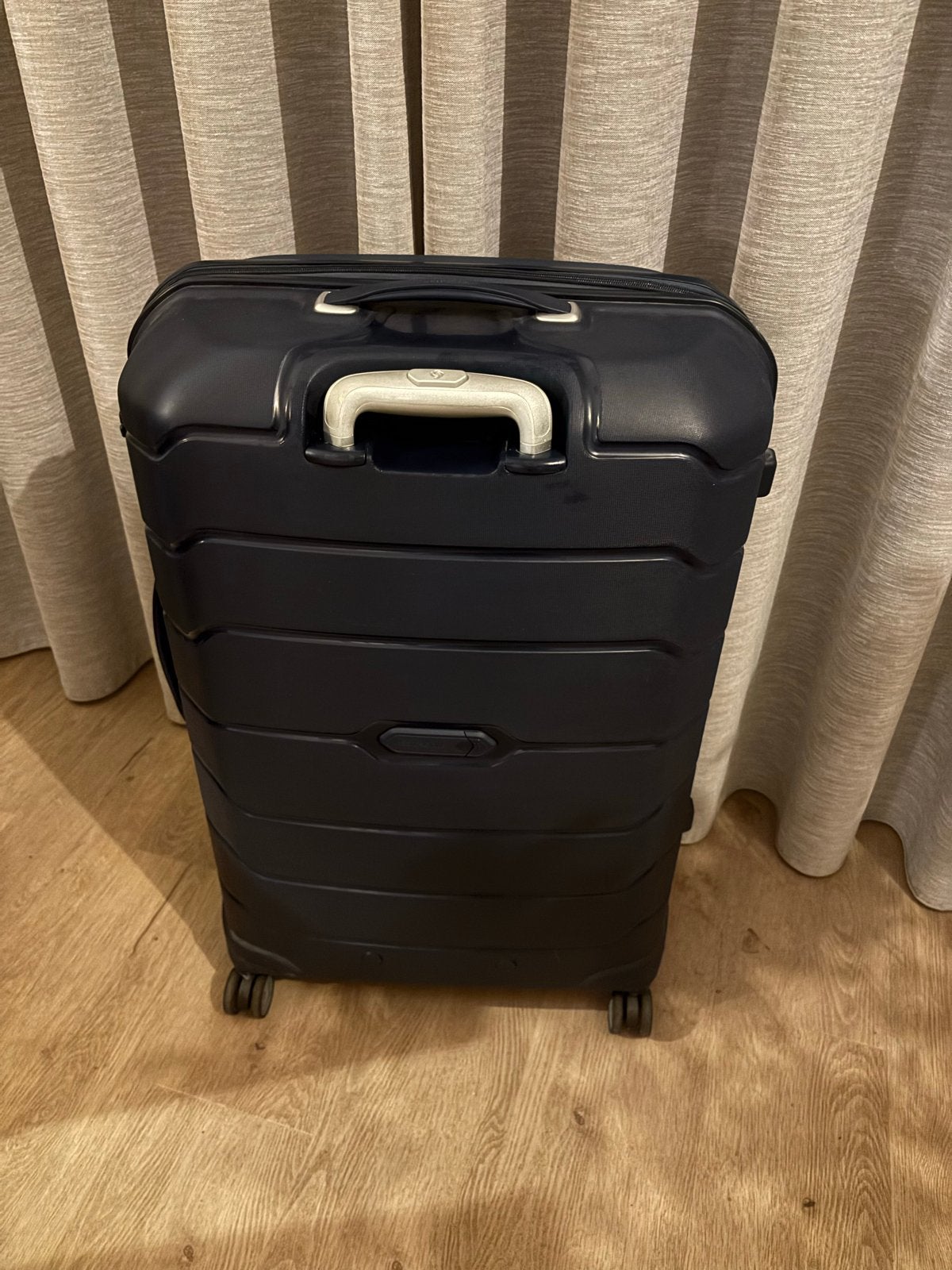 Samsonite Spinner Koffer Donkerblauw - Zo goed als nieuw, Ophalen, 30 cm of meer, Blauw, Zo goed als nieuw