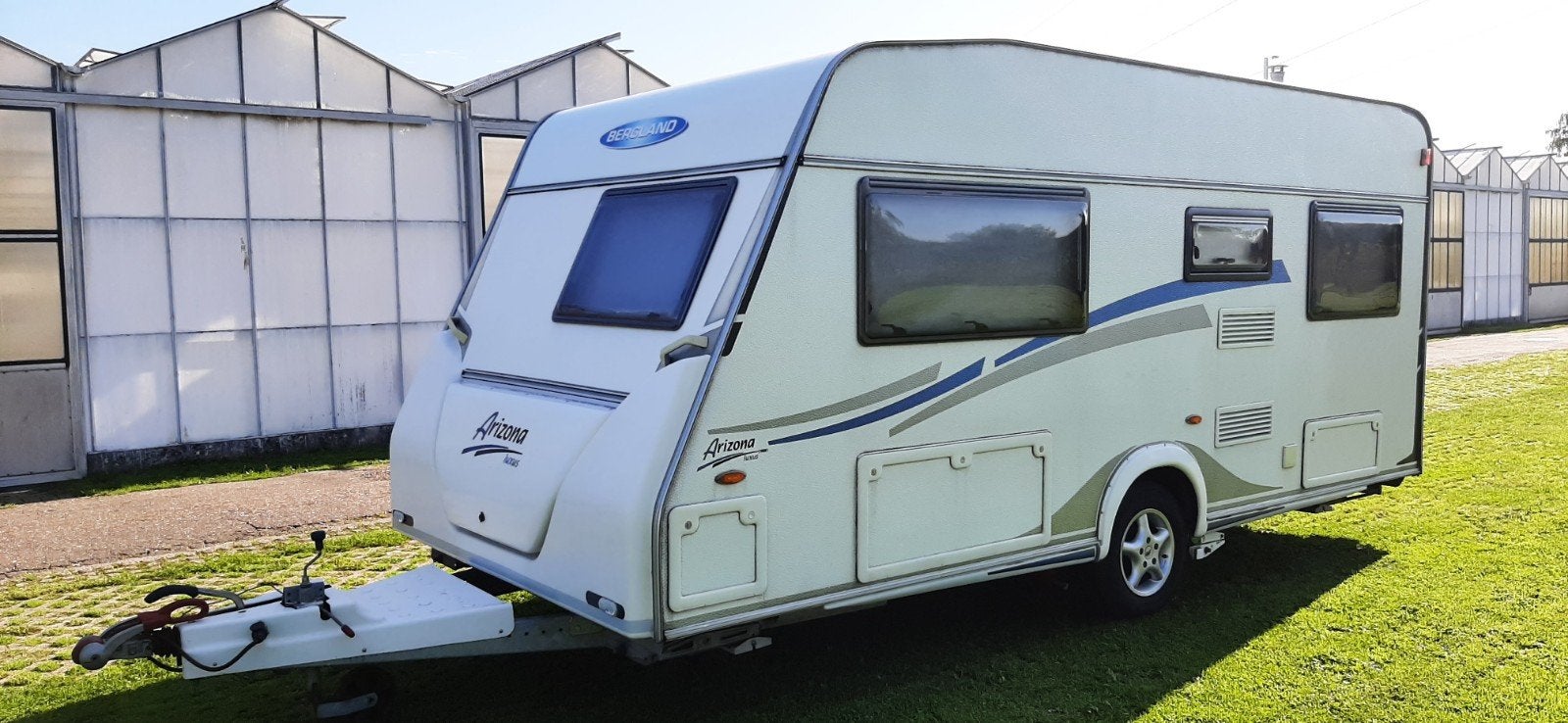 Bergland 430 Arizona Luxus, evt +stalling, Caravans en Kamperen, Particulier, 5 tot 6 meter, 1250 - 1500 kg, Tot en met 4