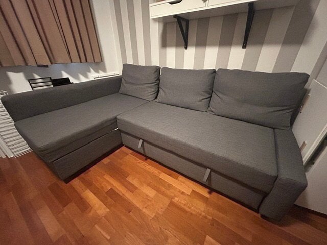 Slaapbank Friheten, Ophalen, Gebruikt, Tweepersoons, 140 cm