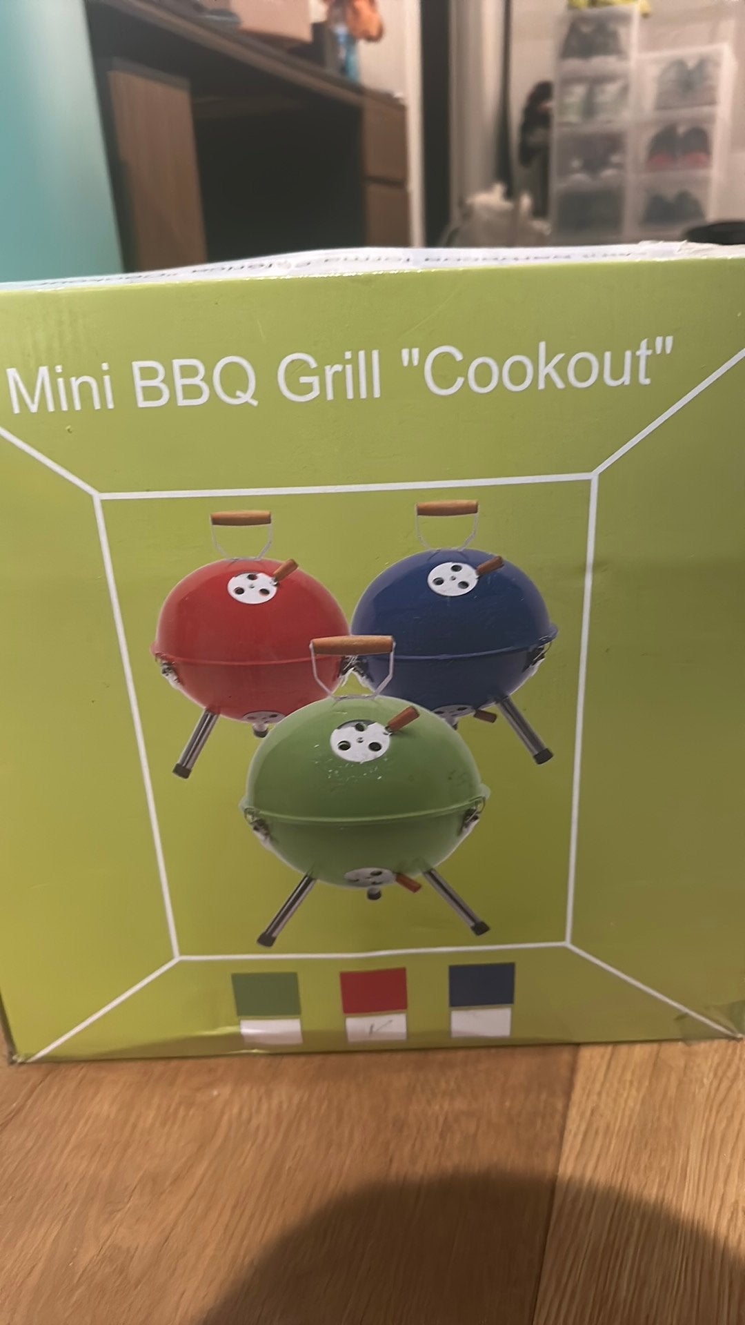 Rode mini BBQ, Ophalen, Zo goed als nieuw