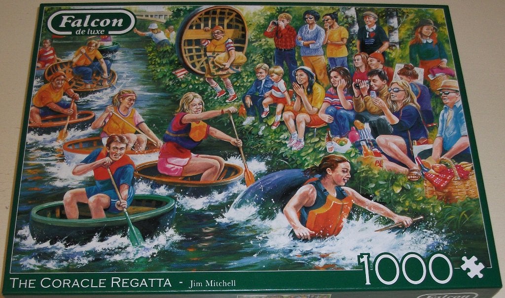 Puzzel *** THE CORACLE REGATTA *** 1000 stukjes Falcon, Hobby en Vrije tijd, Denksport en Puzzels, Ophalen of Verzenden, 500 t/m 1500 stukjes