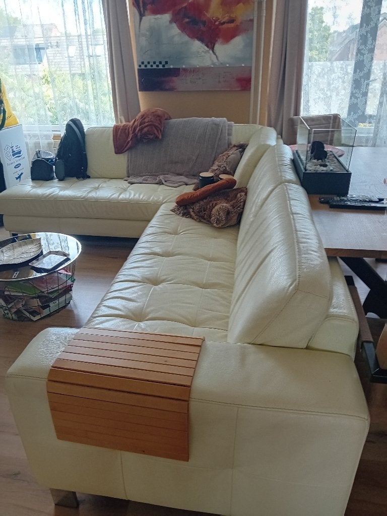 Bank te koop, Ophalen, Gebruikt, Minder dan 75 cm, Hoekbank