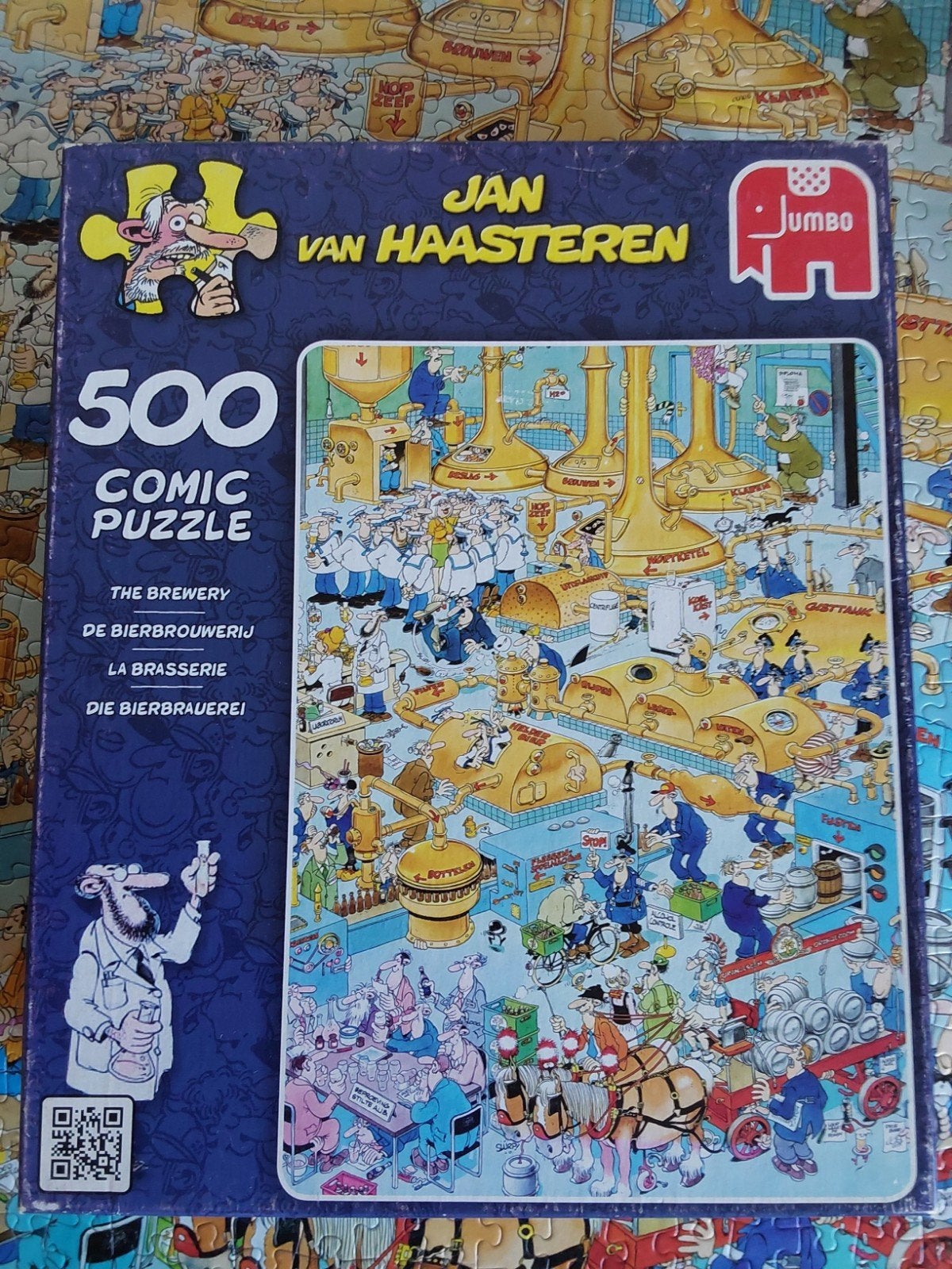 Jan van Haasteren De Brouwerij 500 stukjes, Ophalen, Minder dan 500 stukjes, Gebruikt, Legpuzzel