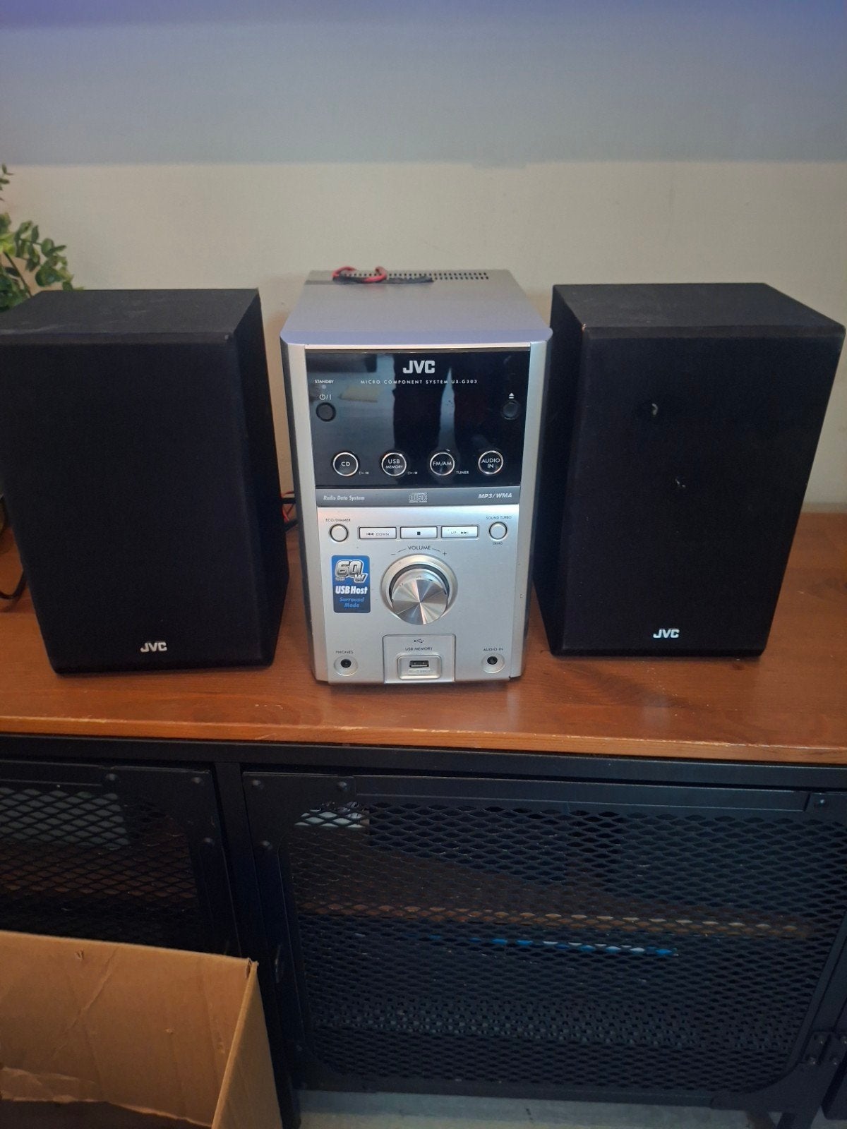 JVC Micro Component System UX-G300 met speakers, Gebruikt, JVC, Microset, Tuner of Radio