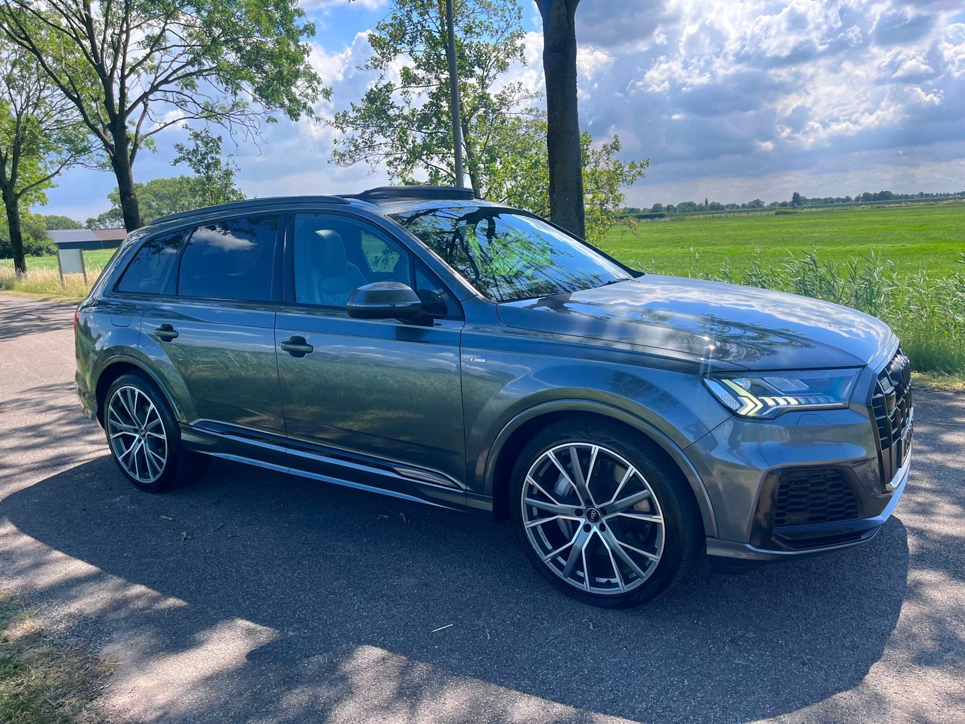 Audi Q7 55 TFSI e quattro Pro Line S Pano luchtvering 1e eig, Automaat, Gebruikt, Euro 6, 2995 cc