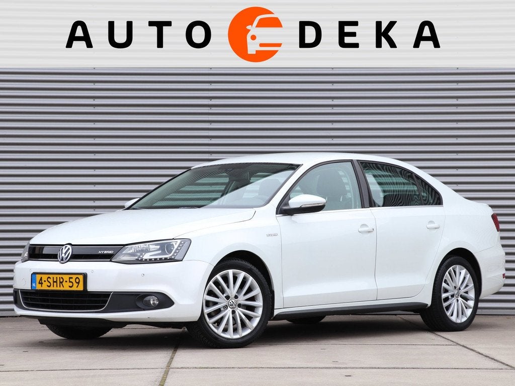 Volkswagen Jetta 1.4 TSI Hybrid Highline Automaat *Parelmoer, Auto's, Volkswagen, Gebruikt, Euro 6, 4 cilinders, Wit