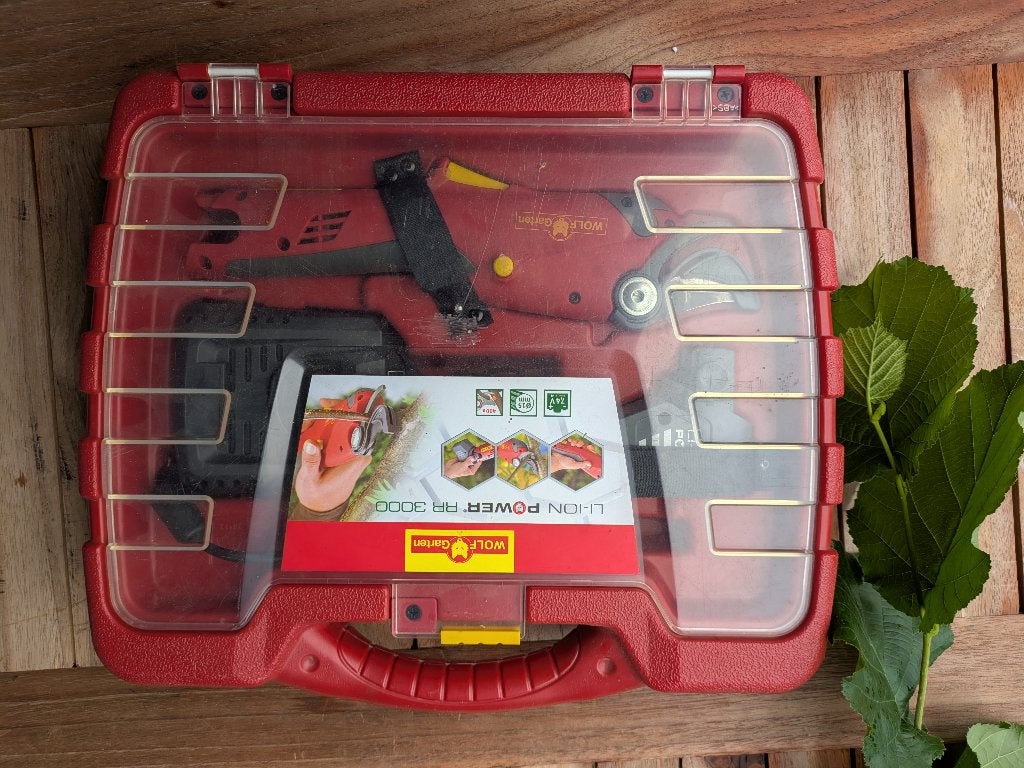 Wolf Garten elektrische snoeischaar RR 3000, Ophalen of Verzenden, Zo goed als nieuw, Minder dan 20 mm, Wolf-Garten
