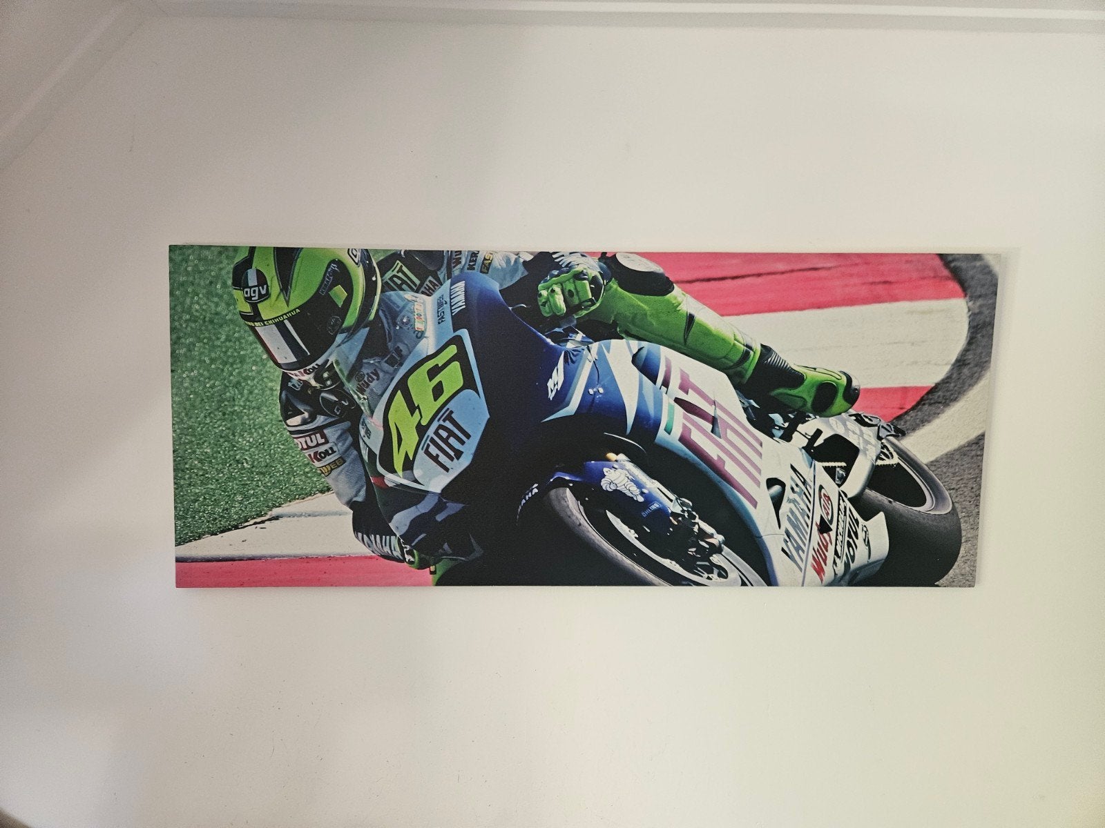 Moto GP Valentino Rossi Yamaha Canvas, Ophalen, Gebruikt, Motoren