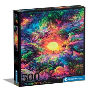 Clementoni: Colorboom: Jungle 500 stukjes, Ophalen of Verzenden, 500 t/m 1500 stukjes, Nieuw, Legpuzzel