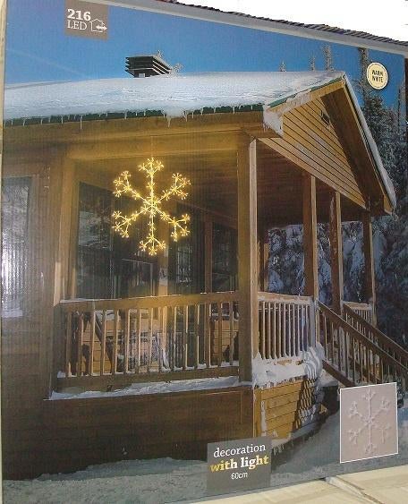 Kerstverlichting Sneeuwvlok 216 Led en 288 Led lampjes, Diversen, Ophalen, Nieuw